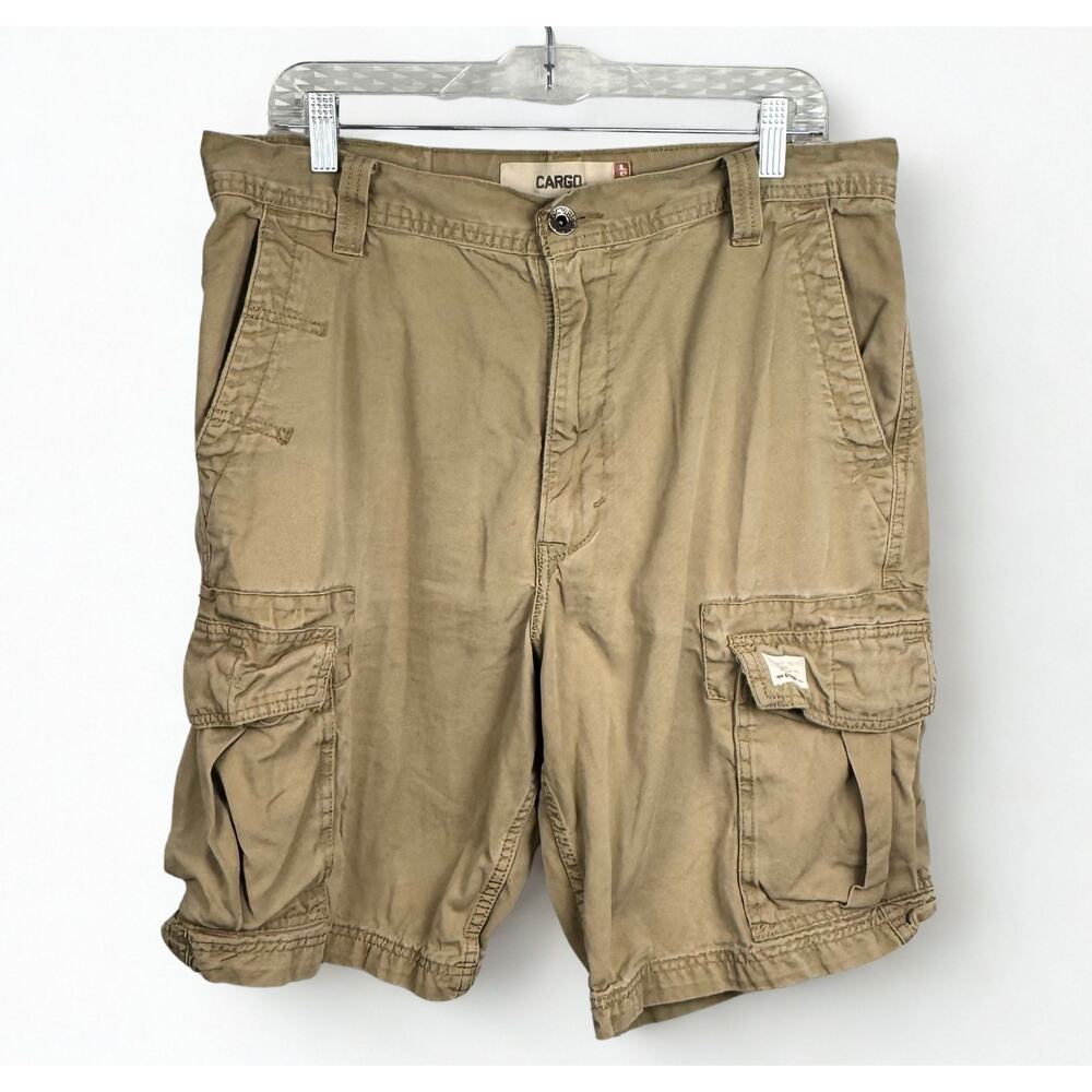 Vtg Levi's Red Tab Y2K Cargo Shorts Mens Khaki Utility Baggy Skate Workwear 34